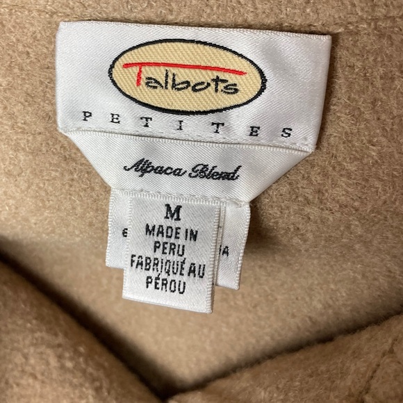 Talbots Petites Alpaca Blend Jacket in Camel Sz M - Picture 8 of 12
